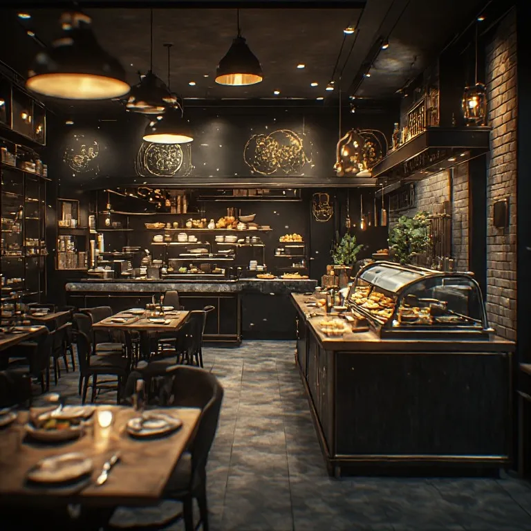 Artisan bread and donut display